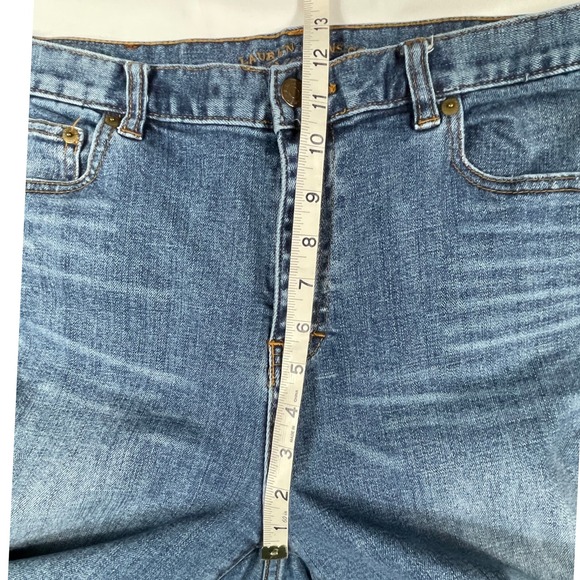 Ralph Lauren Jeans Women's 14 Classic Straight High Rise Denim Whiskering Detail - Picture 10 of 14